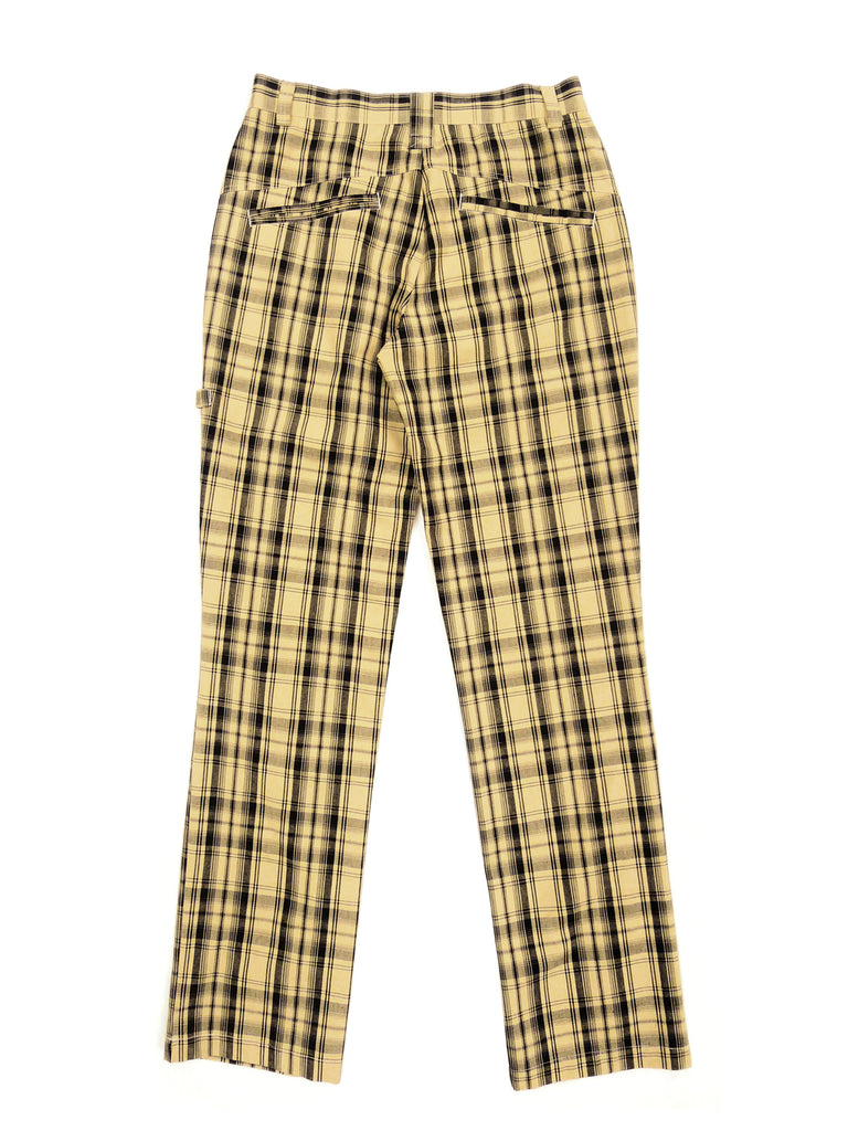 Men's Long Checkered Pants (Navy/White/Red)