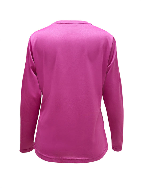 Ladies Bamboo Charcoal Antibacterial Deodorant Long Sleeve T-shirt