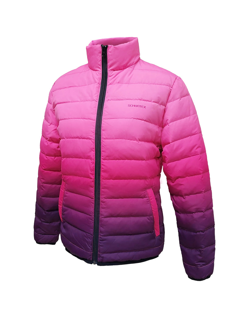 Women's Pink and Purple Down Jacket