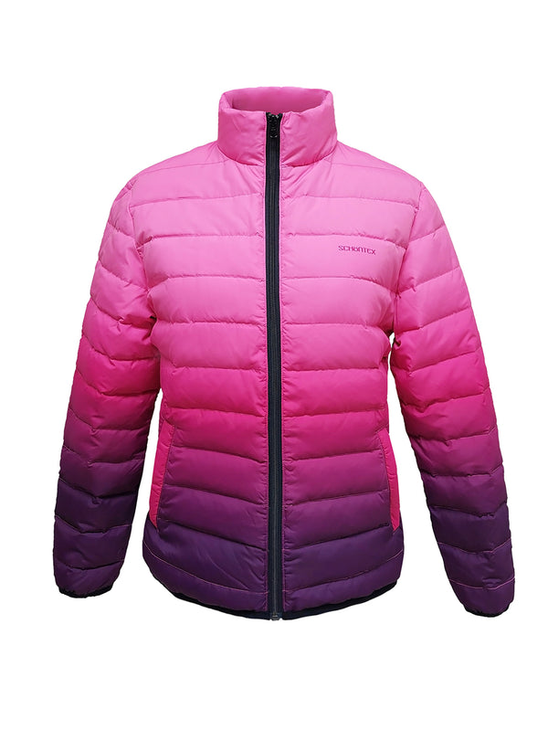 Women's Pink and Purple Down Jacket