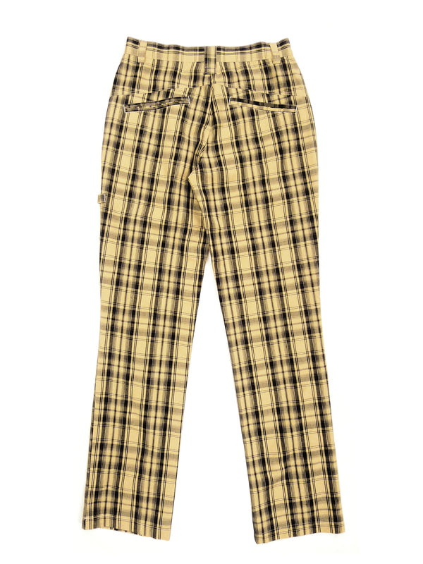 Men's Long Checkered Pants (Navy/White/Red)