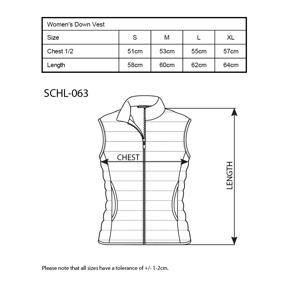 Women's Pink Down Vest Schontex