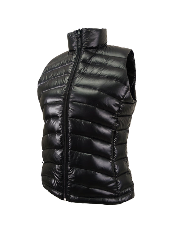 Ladies' Light Weight Pocketable Collarless Down Vest