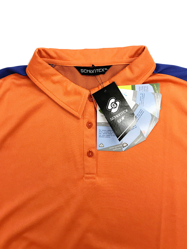 Women's Orange Bamboo Charcoal Polo Shirt